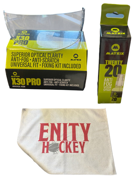 Matrix X30 Pro Hockey Visor Bundle – Pro Performance Pack
