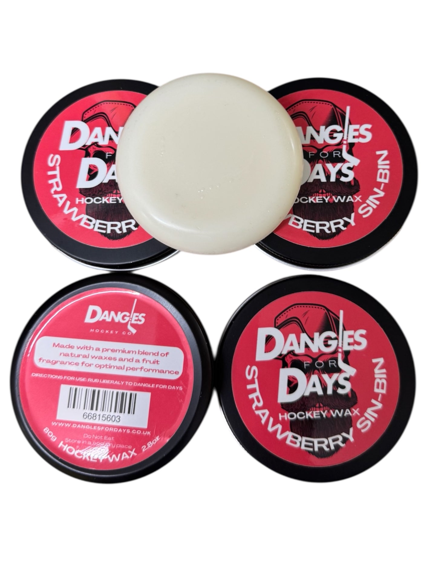 Dangles for Days Strawberry Sin-Bin Ice Hockey Wax