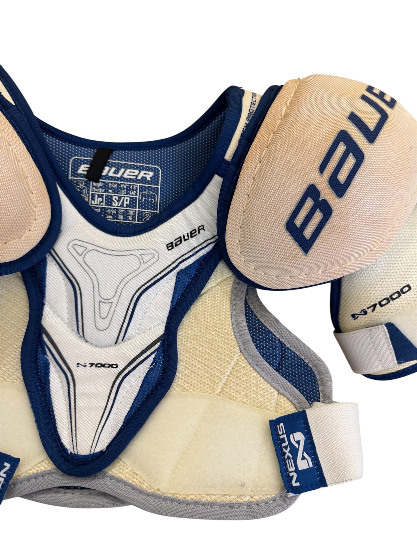 Bauer Nexus 7000 Junior Ice Hockey Shoulder Pads Size Small – Good Condition – Used