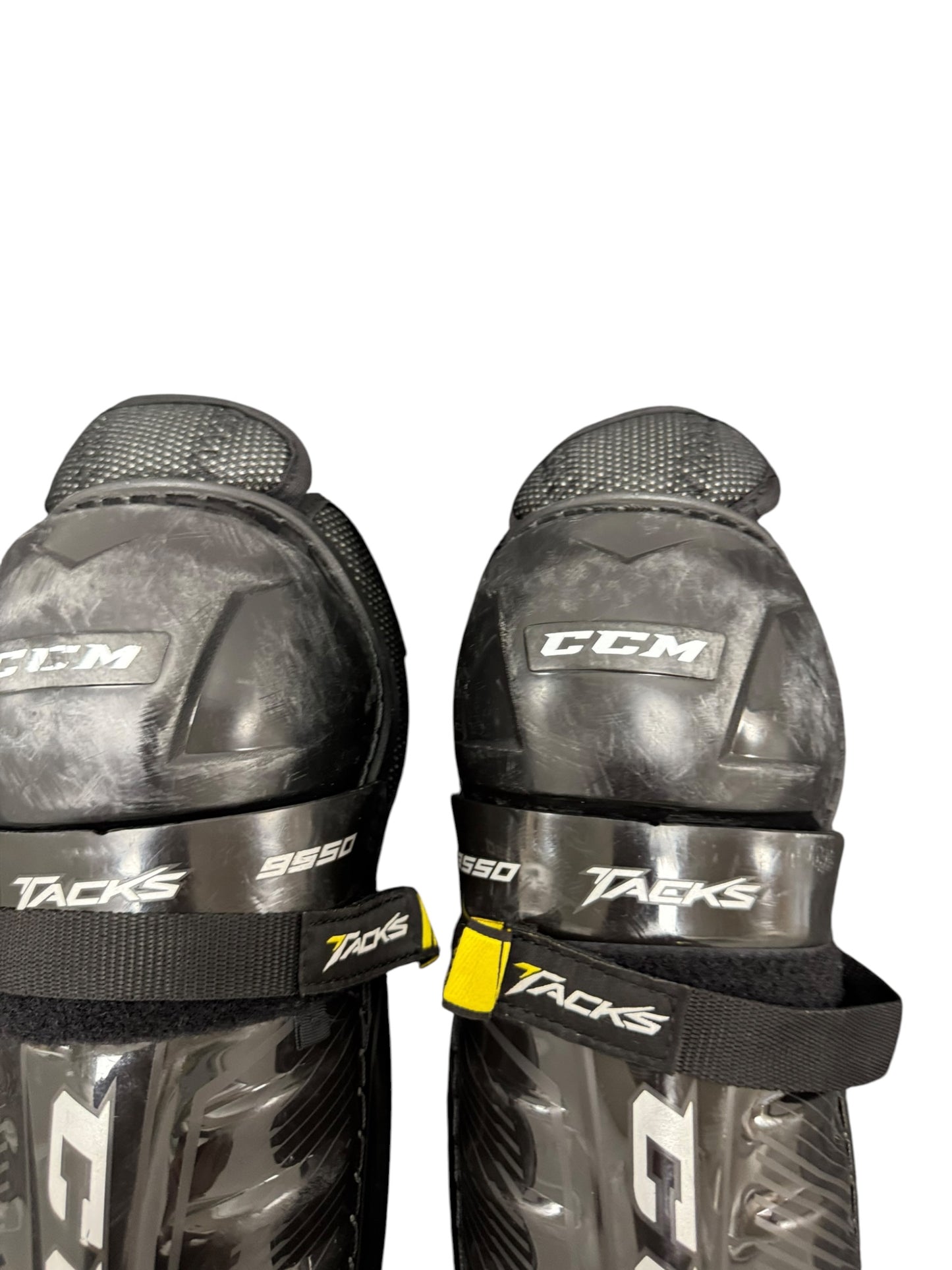 CCM Tacks 9550 Junior Ice Hockey Shin Pads 11” Black