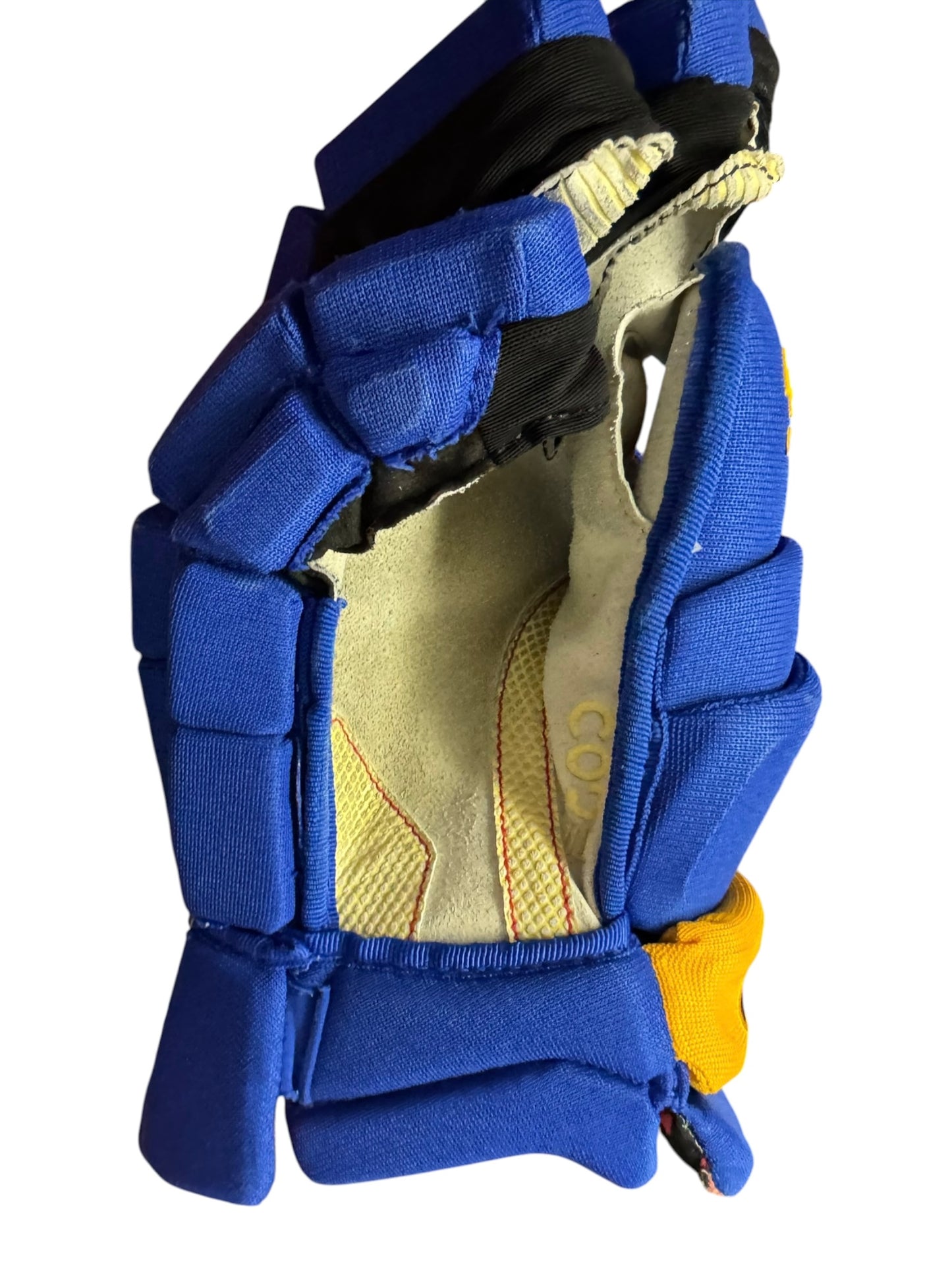 Buffalo Sabres Sherwood Pro Stock NHL Ice Hockey Gloves 15”