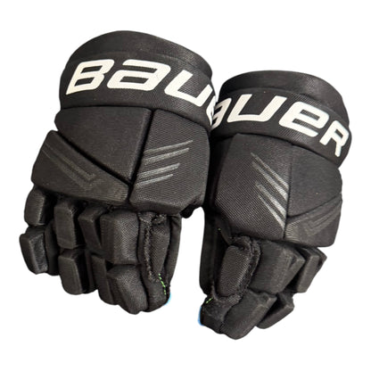 Bauer X S24 Youth Ice Hockey Gloves – 8” – Black/Blue