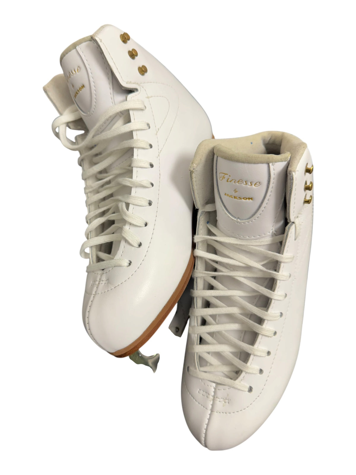 Jackson Finesse Figure Ice Skates – White, Size 7.5