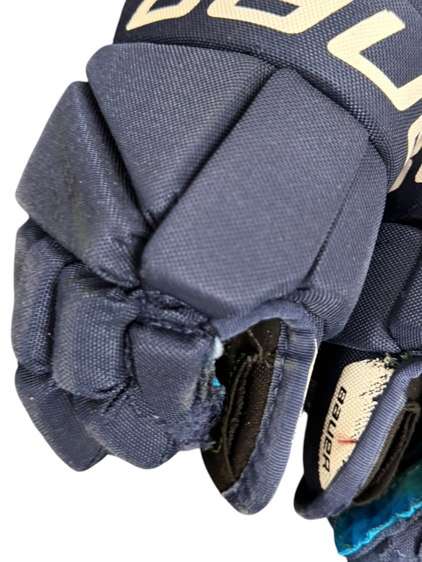 Bauer X S24 Youth Ice Hockey Gloves 9” Navy Blue Used