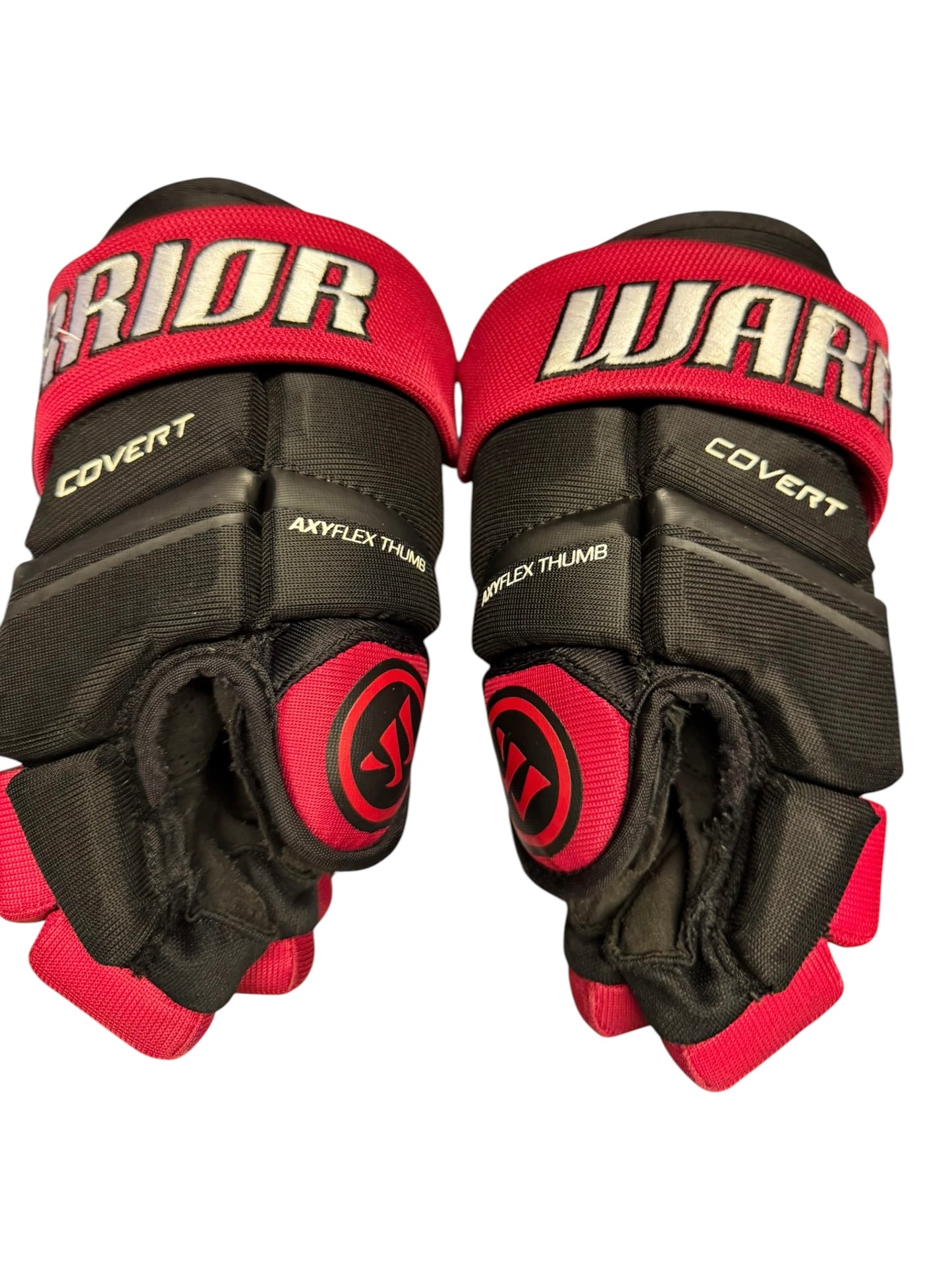 Warrior Covert QRE 30 Junior Ice Hockey Gloves – 11” – Black/Red – Used