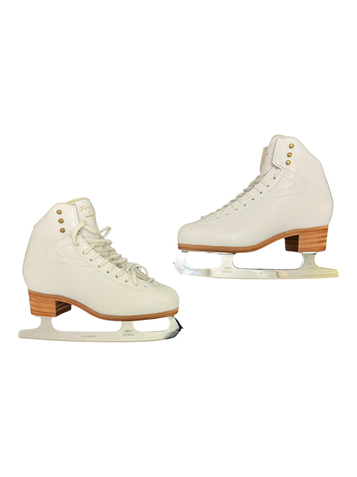 Jackson Finesse Figure Ice Skates – White, Size 7.5