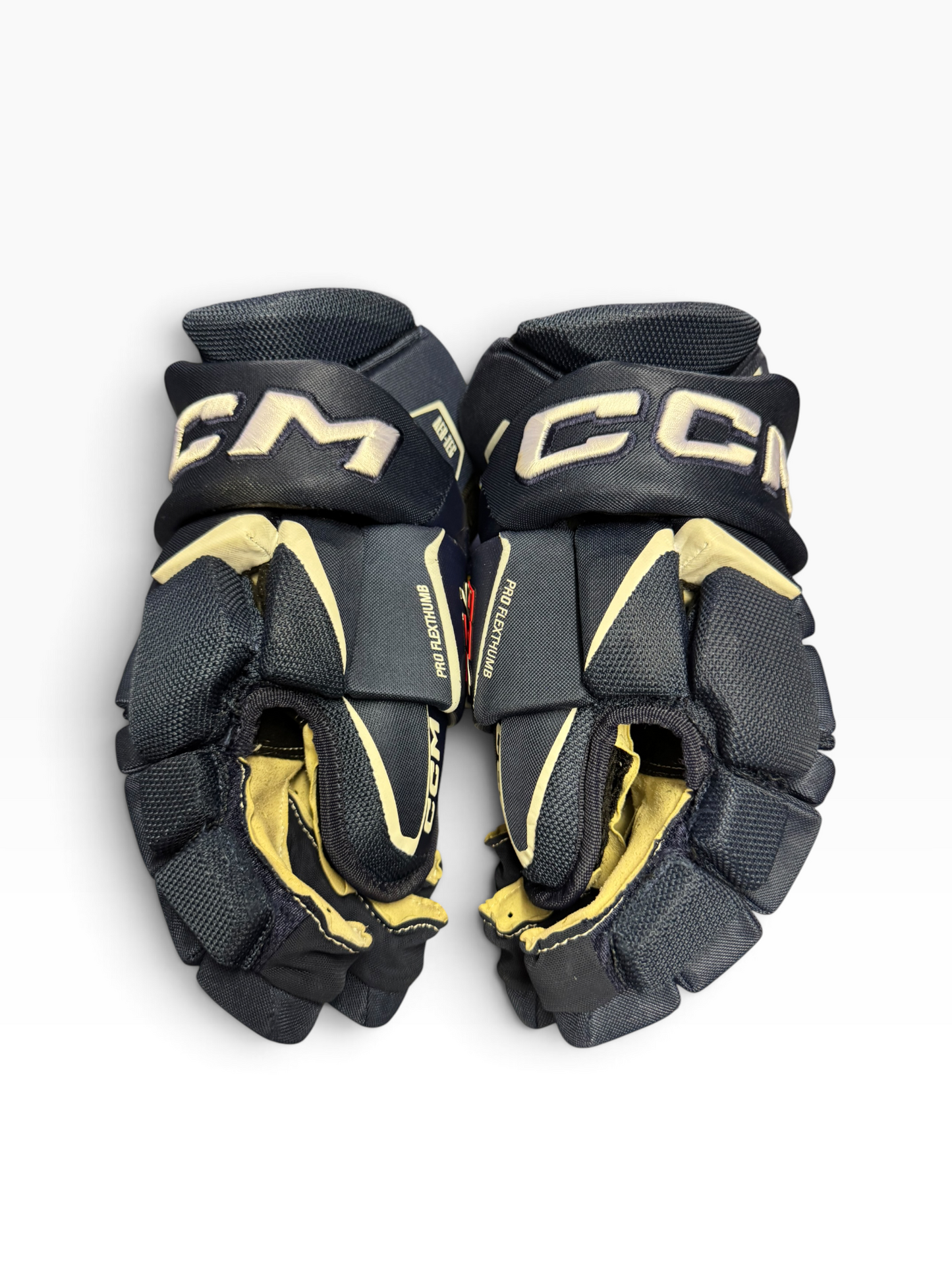 CCM Jetspeed FT6 Pro Senior Ice Hockey Gloves 14” Navy Used
