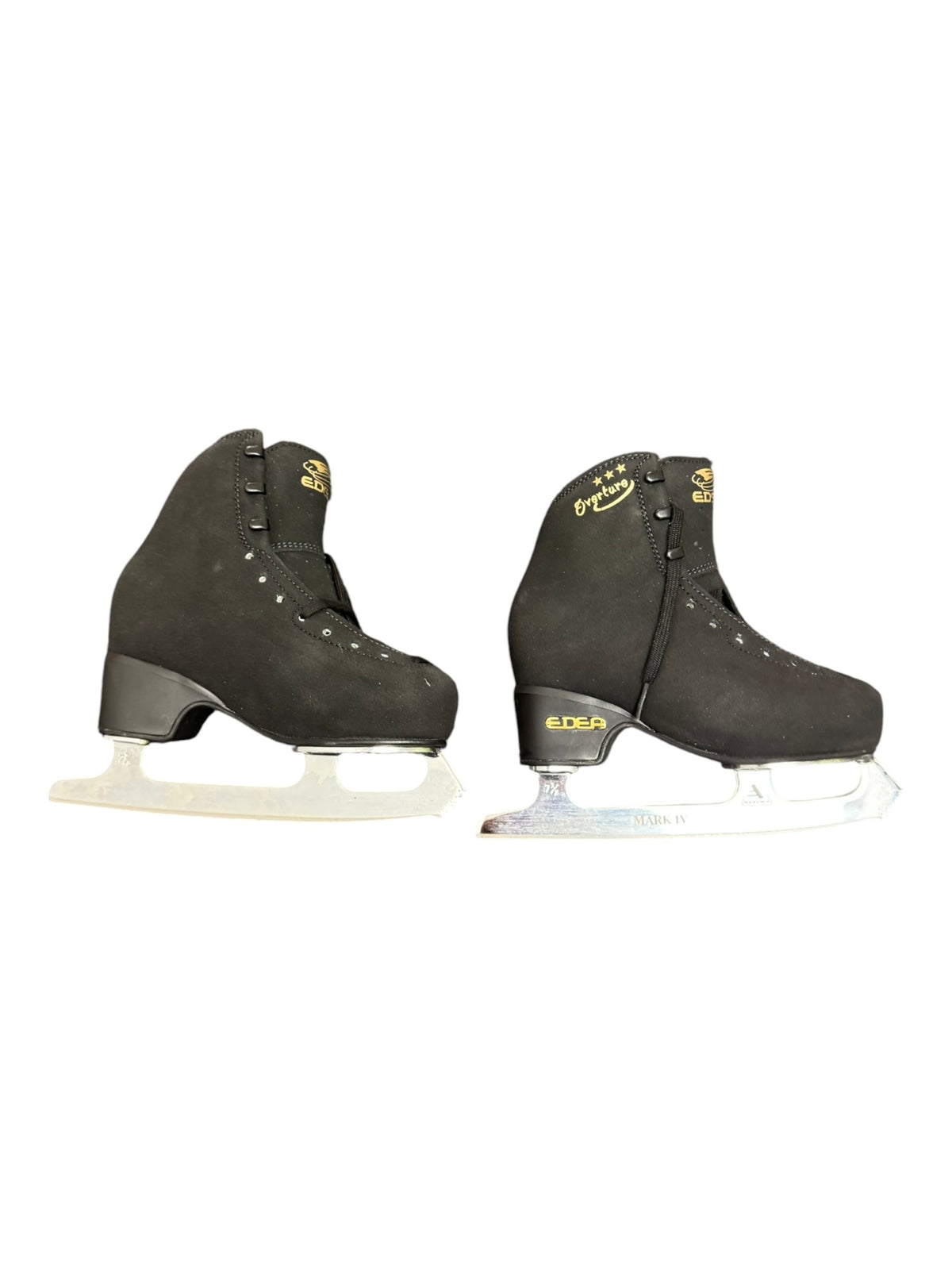 Edea Overture Youth Figure Skates Black Size 12 (200)