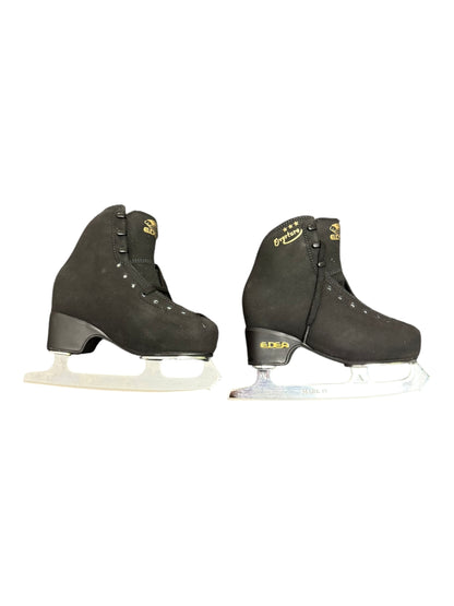 Edea Overture Youth Figure Skates Black Size 12 (200)