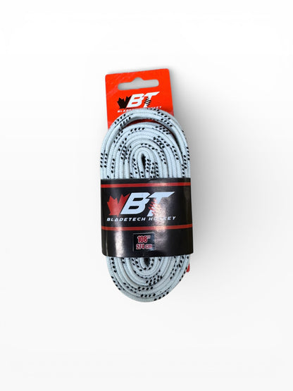 Bladetech Hockey Waxed Ice Hockey Laces White