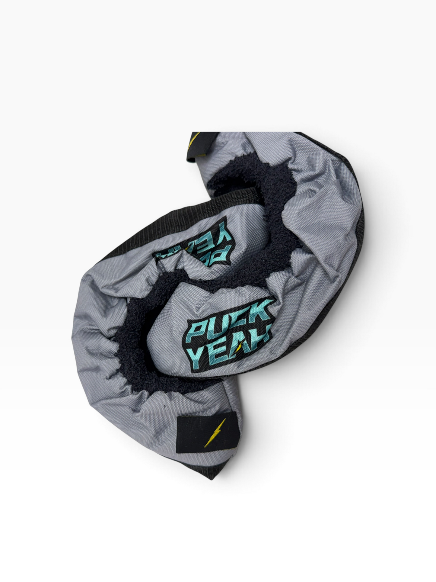 Puck Yeah Ice Hockey Fabric Skate Guards – Grey – Junior