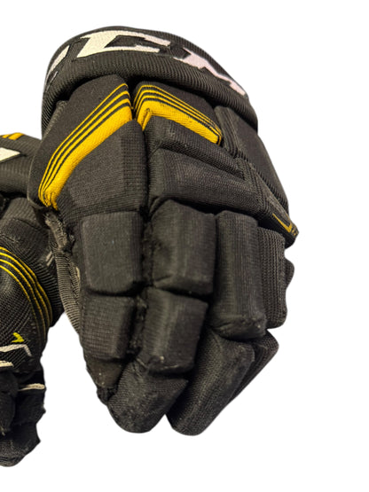 CCM Tacks 5092 Junior Ice Hockey Gloves – 11” – Black/Yellow – Used