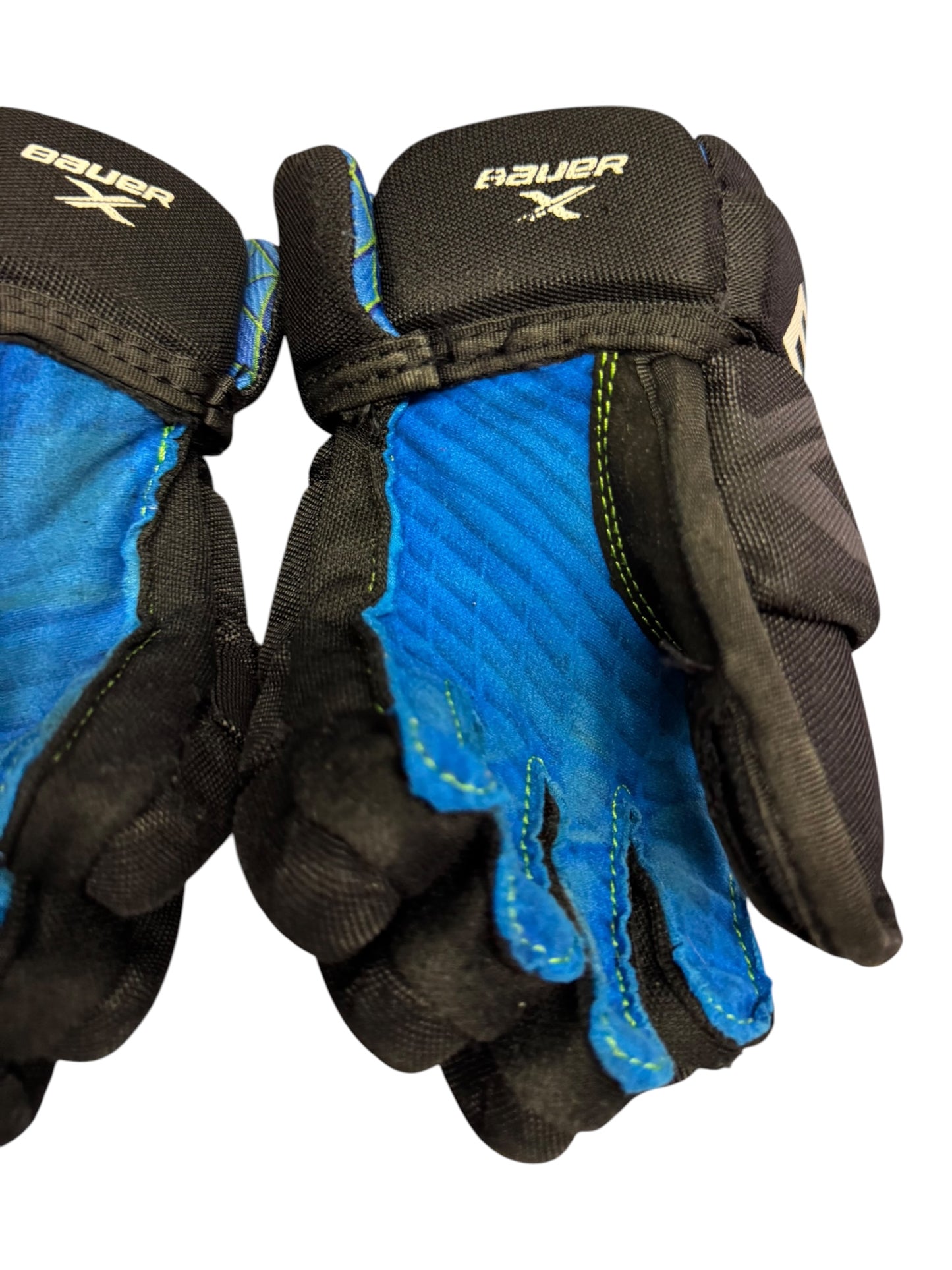 Bauer X S24 Youth Ice Hockey Gloves – 9” – Black/Blue – Used