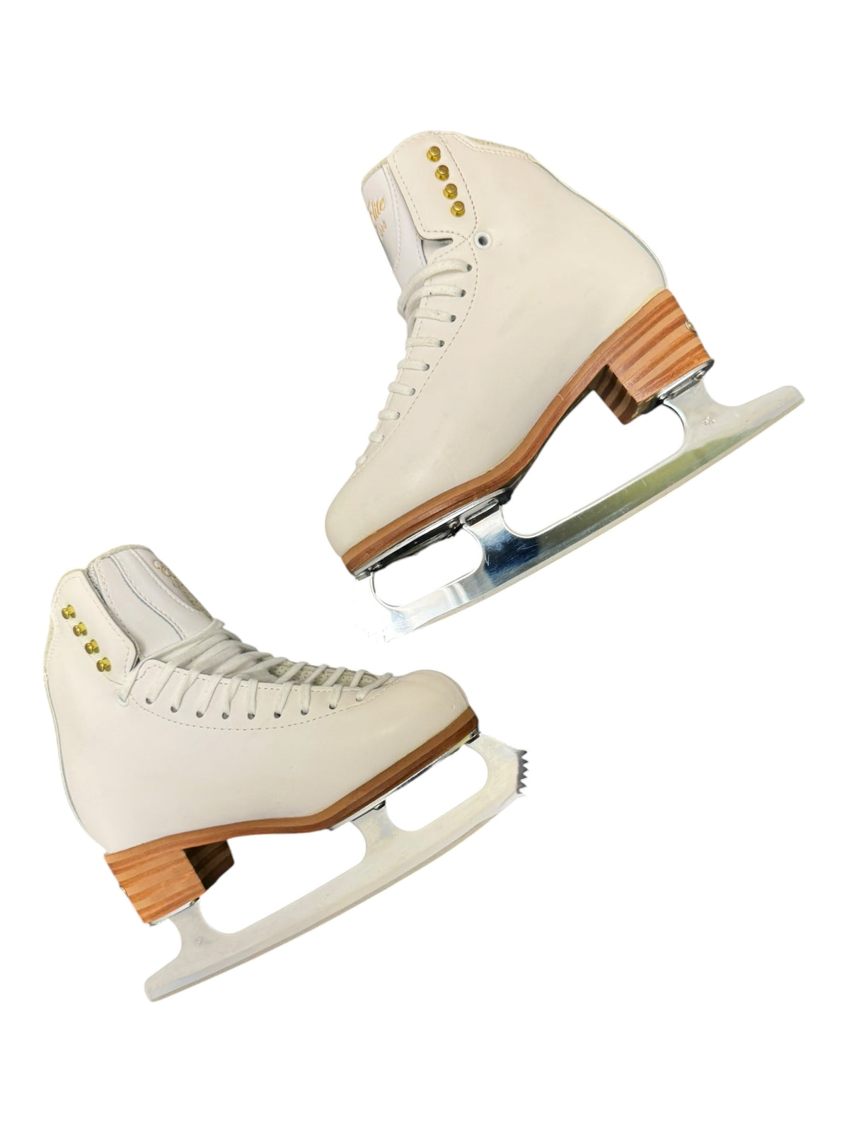 Jackson Elite Women’s Figure Ice Skates – White, Size 5