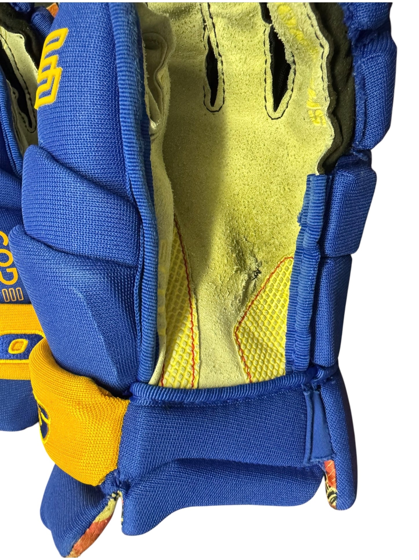 Buffalo Sabres Sherwood Pro Stock NHL Ice Hockey Gloves 15”