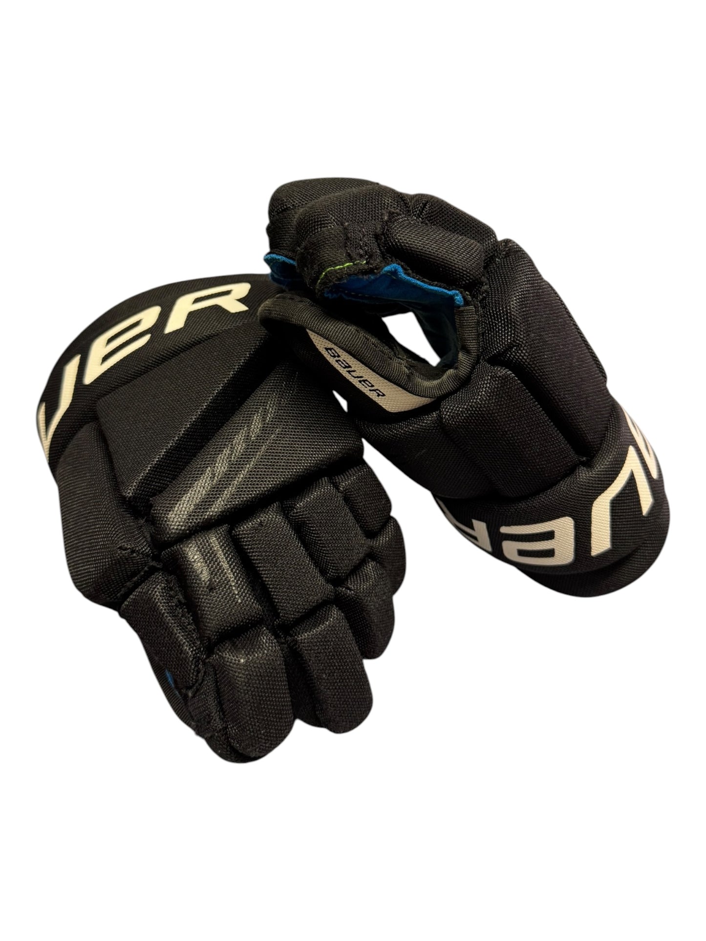 Bauer X S24 Youth Ice Hockey Gloves – 9” – Black/Blue – Used