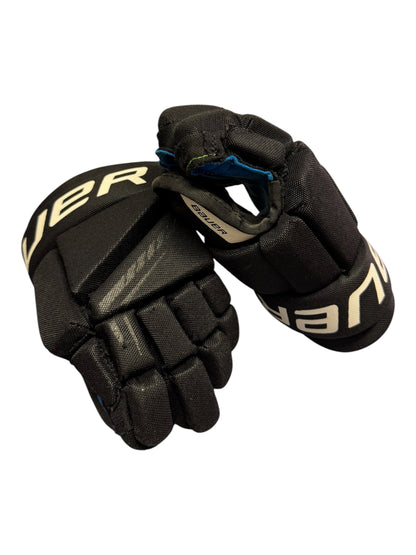 Bauer X S24 Youth Ice Hockey Gloves – 9” – Black/Blue – Used