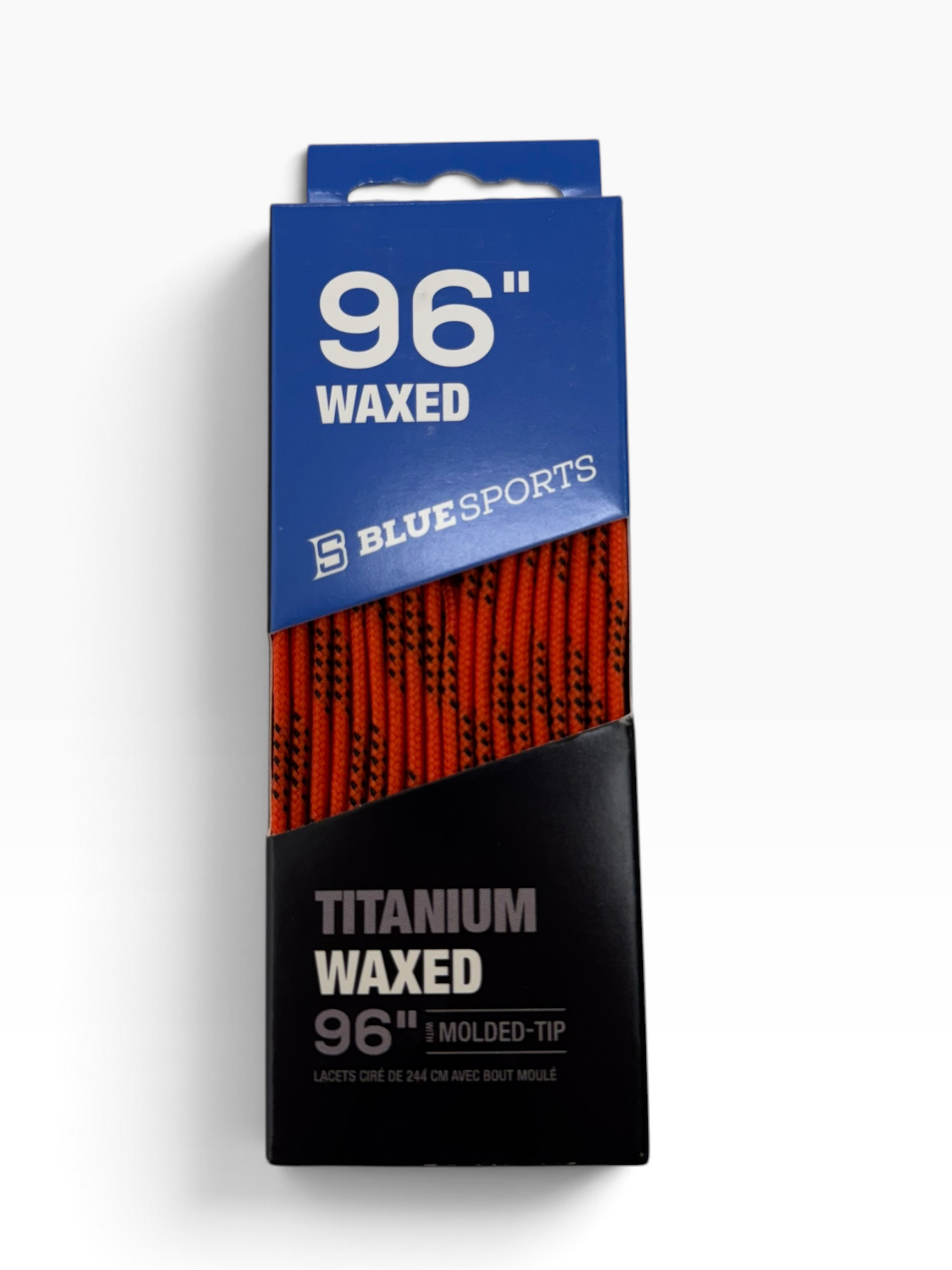 Blue Line Sports Titanium Waxed Moulded Tip Ice Hockey Laces