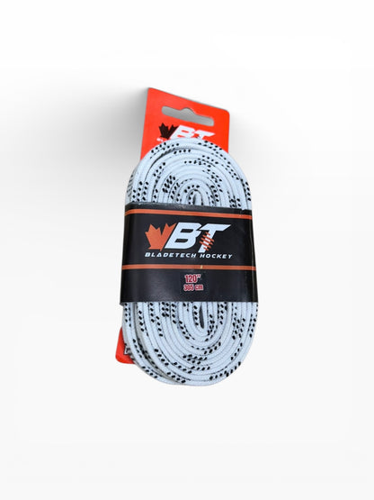 Bladetech Hockey Waxed Ice Hockey Laces White
