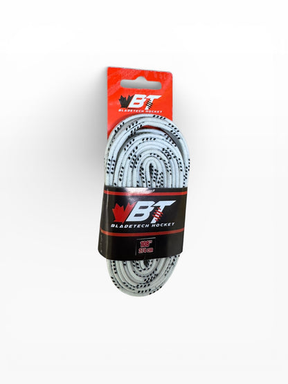 Bladetech Hockey Waxed Ice Hockey Laces White