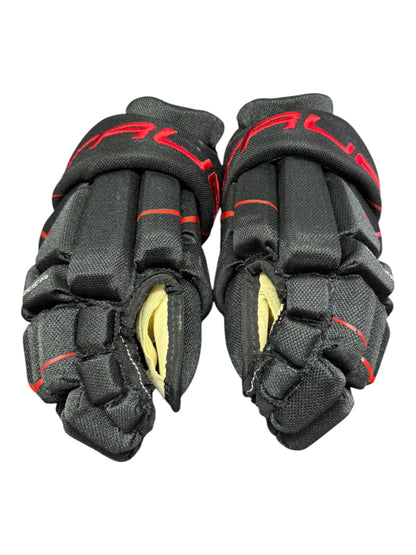 TRUE Junior Ice Hockey Gloves 11” Black & Red