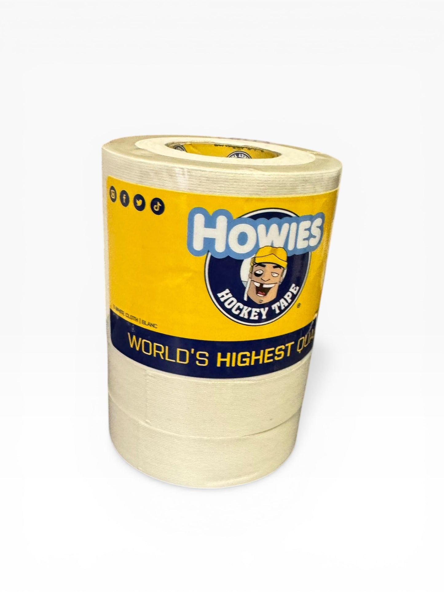 White Cloth Hockey Tape – 5-Roll Retail Pack