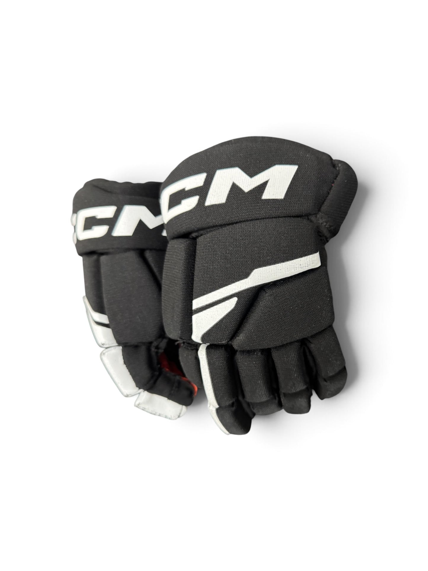 CCM NEXT Youth Ice Hockey Gloves 9” Black/Red Used