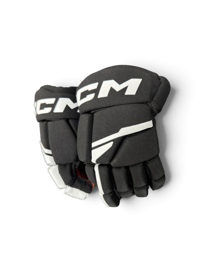 CCM NEXT Youth Ice Hockey Gloves 9” Black/Red Used