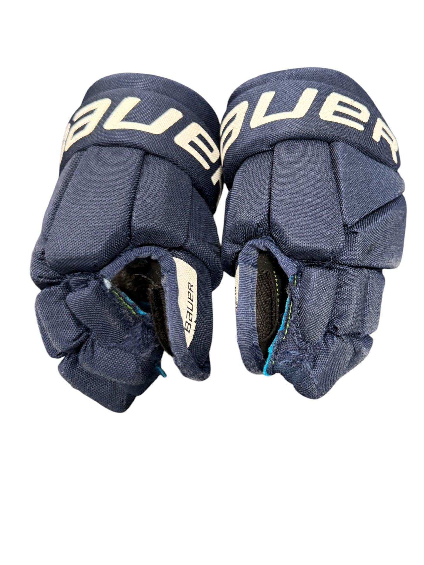 Bauer X S24 Youth Ice Hockey Gloves 9” Navy Blue Used