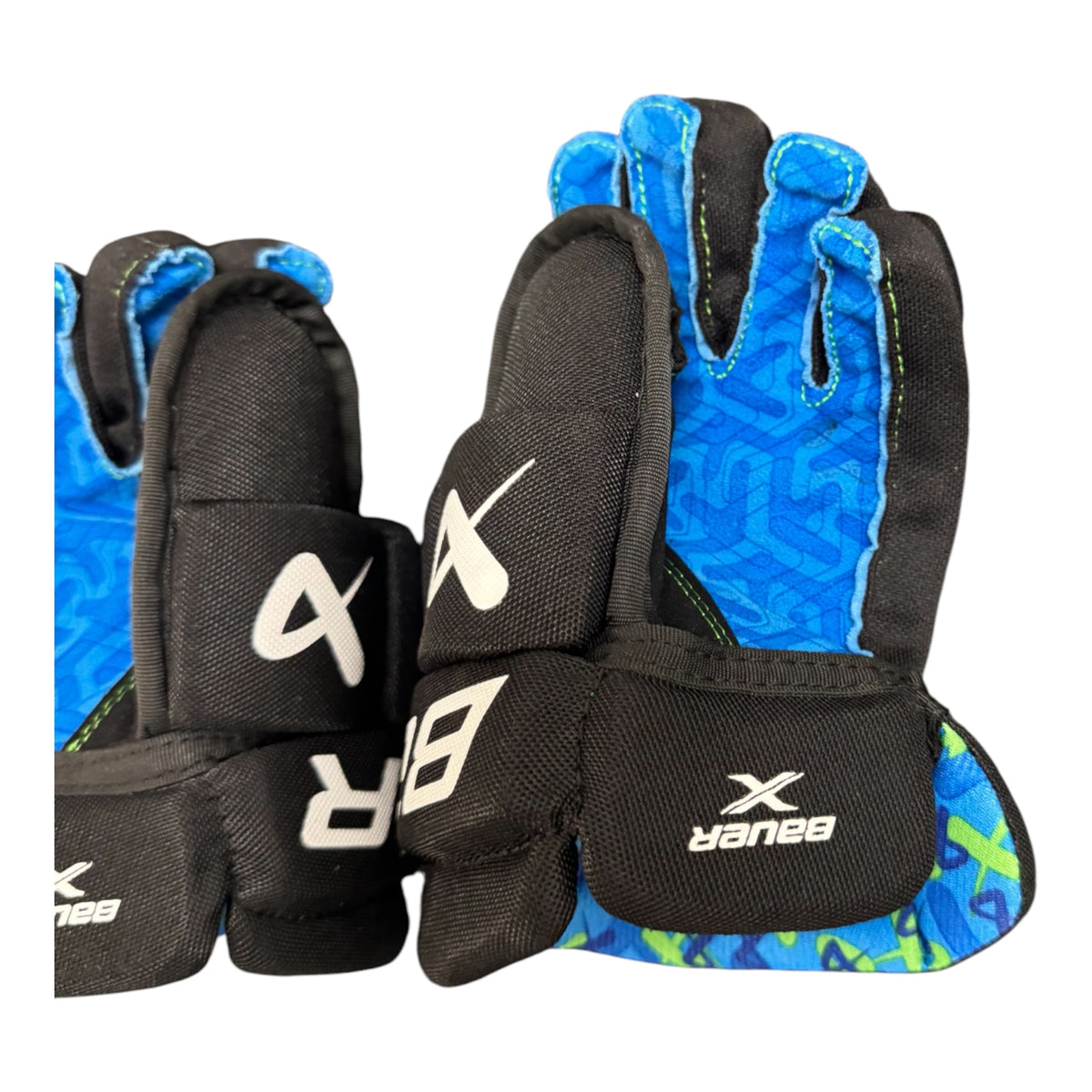 Bauer X S24 Youth Ice Hockey Gloves – 8” – Black/Blue