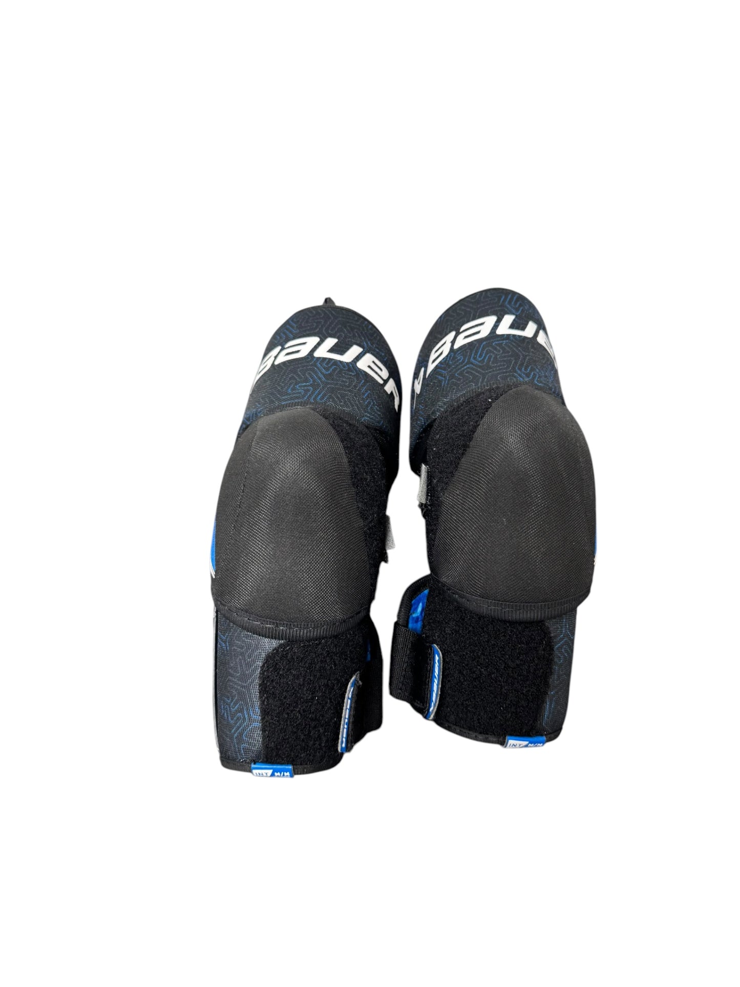 Bauer X S24 Intermediate Ice Hockey Elbow Pads – Medium – Black/Blue – Used