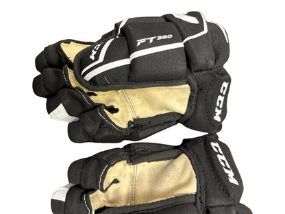 CCM FT350 Junior Ice Hockey Gloves – Black, 11”