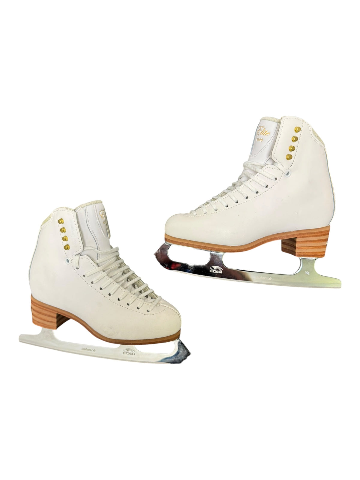 Jackson Elite Women’s Figure Ice Skates – White, Size 5