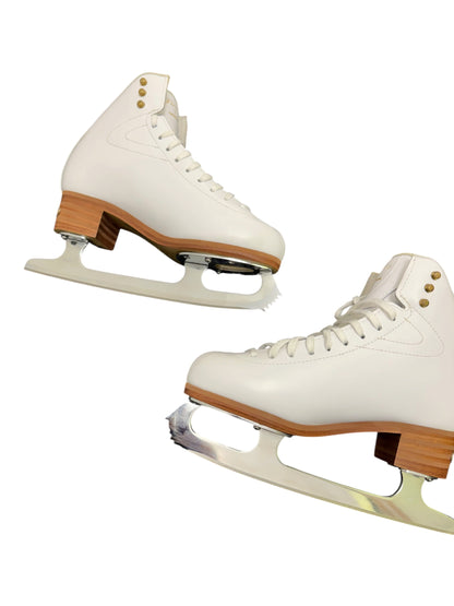 Jackson Finesse Figure Ice Skates – White, Size 7.5