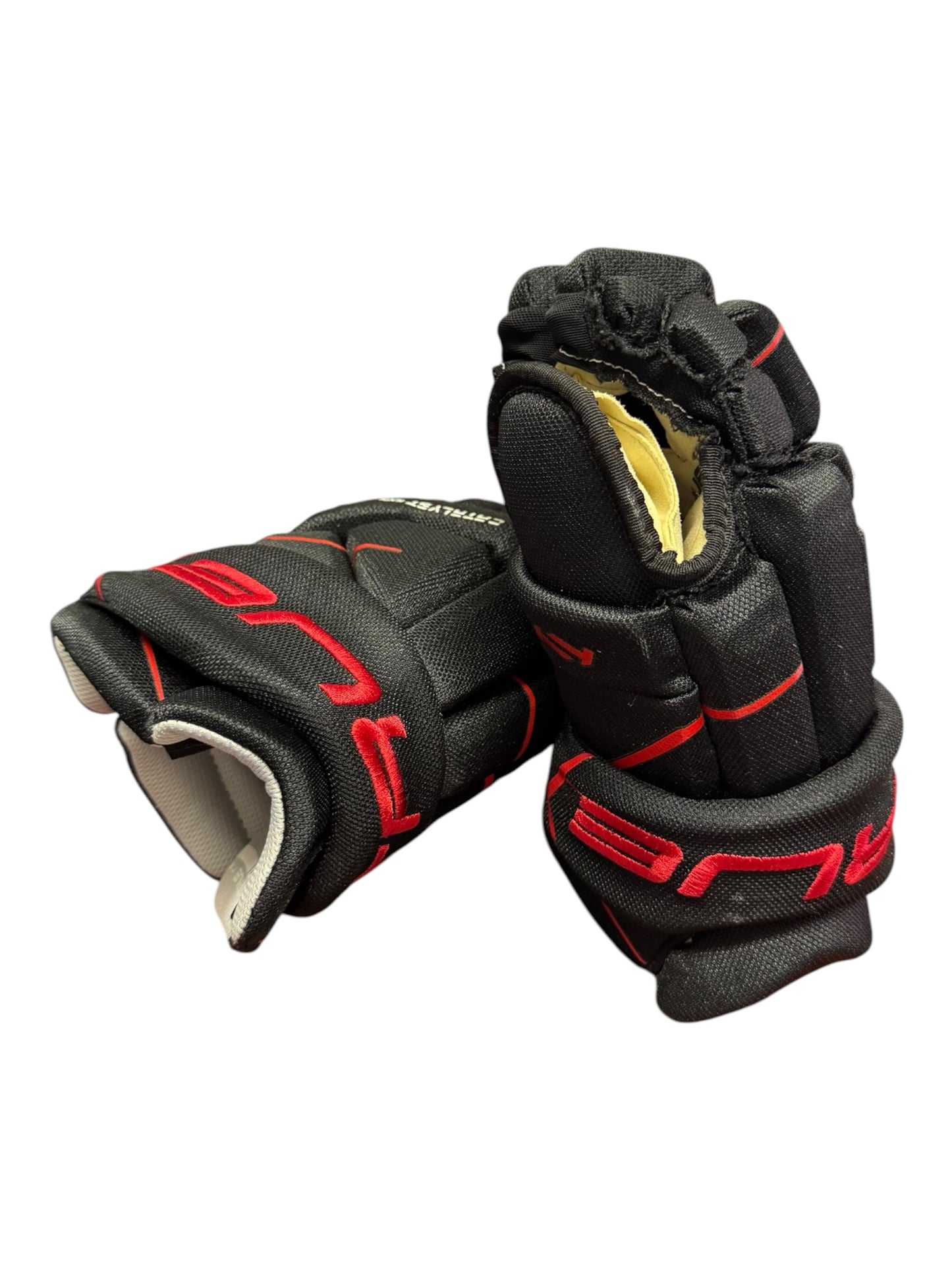 TRUE Junior Ice Hockey Gloves 11” Black & Red