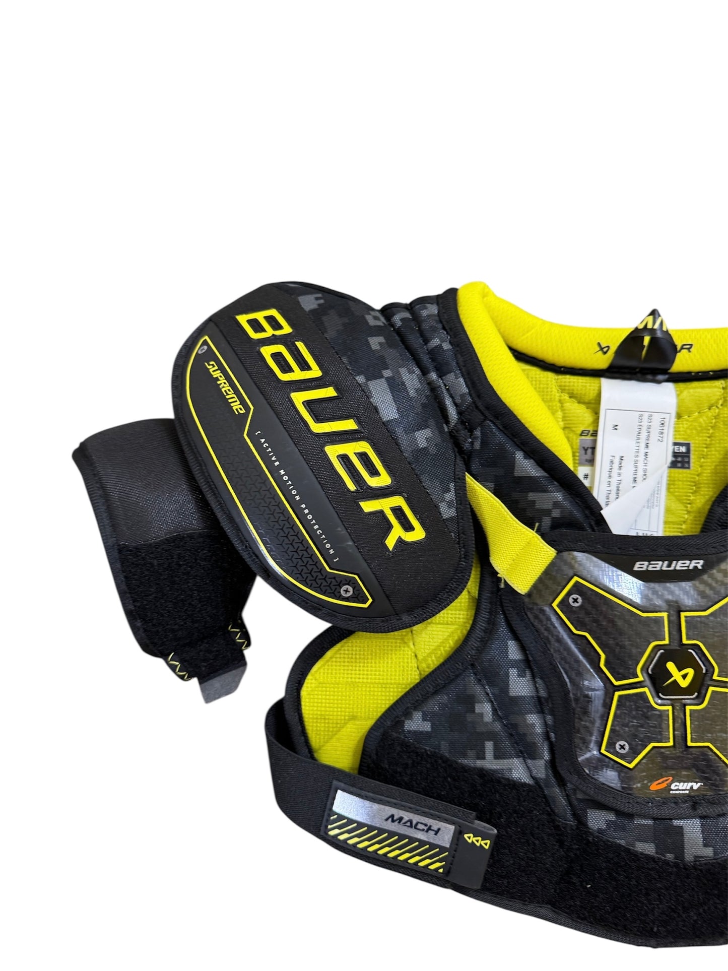 Bauer Supreme Mach Youth Ice Hockey Shoulder Pads – Medium Excellent Condition