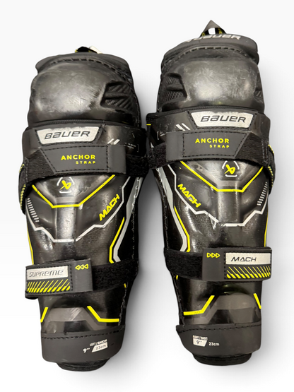 Bauer Supreme Mach Youth Ice Hockey Shin Pads – 9”