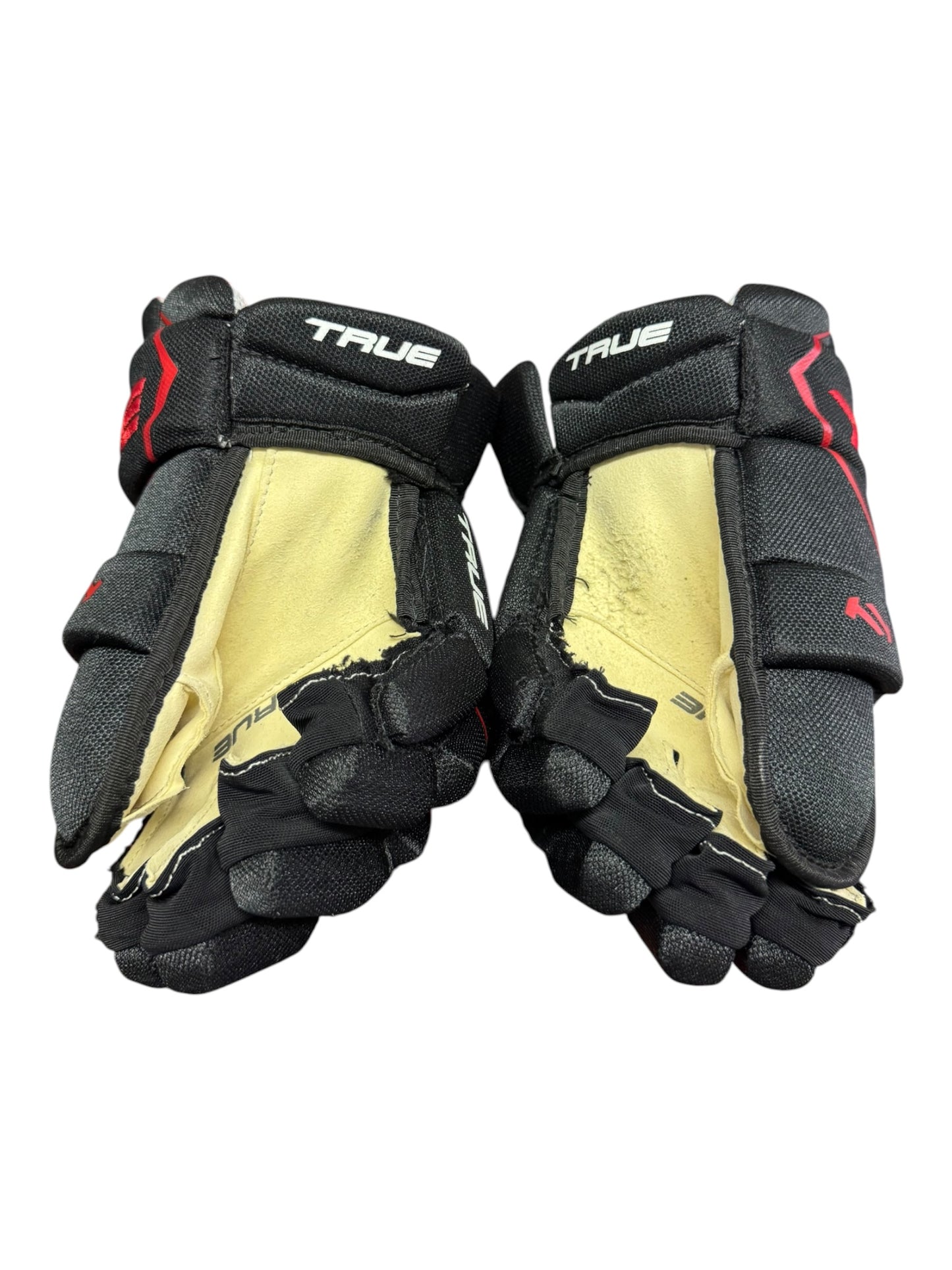 TRUE Junior Ice Hockey Gloves 11” Black & Red