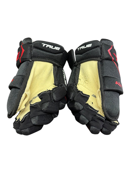 TRUE Junior Ice Hockey Gloves 11” Black & Red