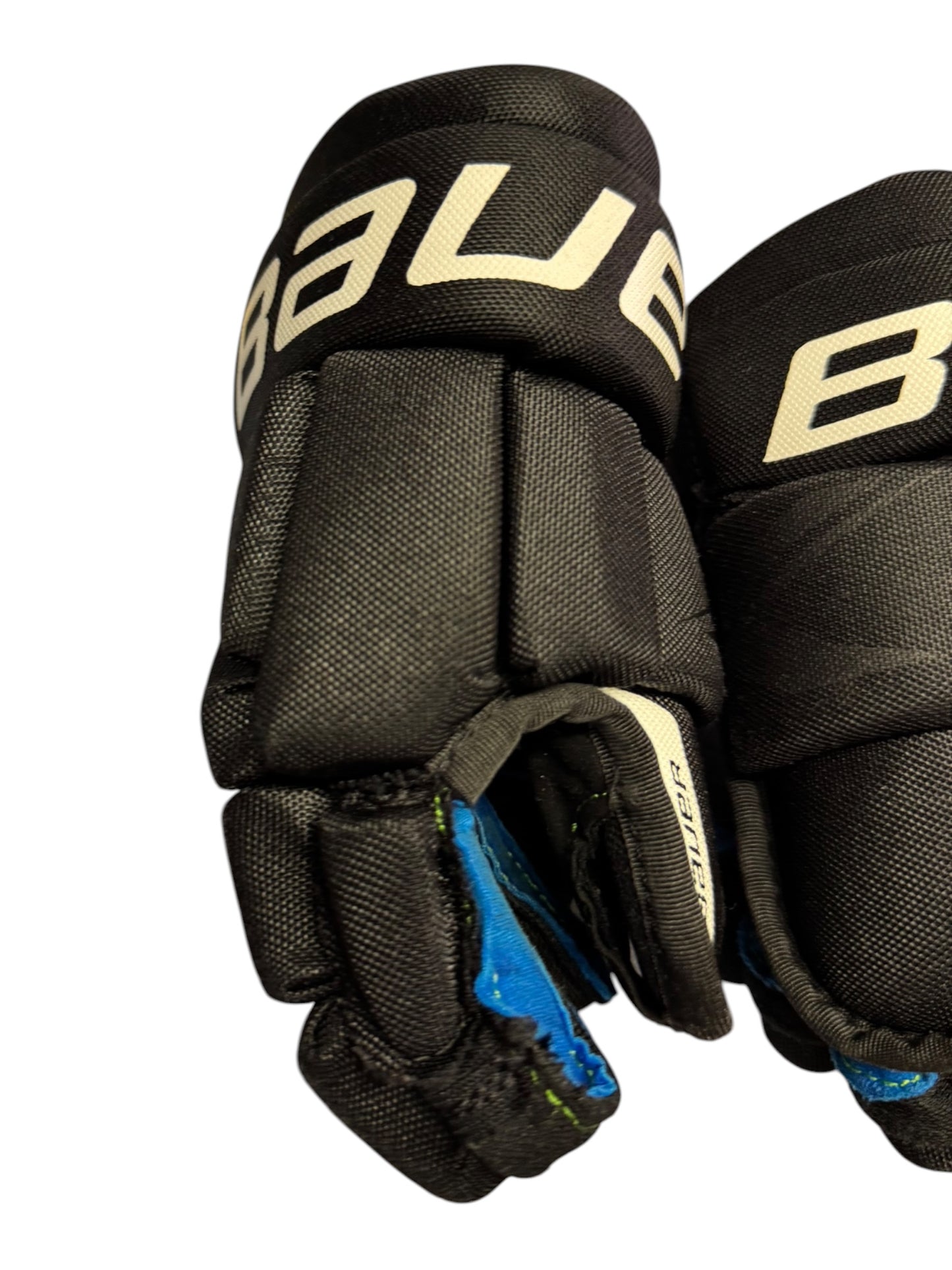 Bauer X S24 Youth Ice Hockey Gloves – 9” – Black/Blue – Used