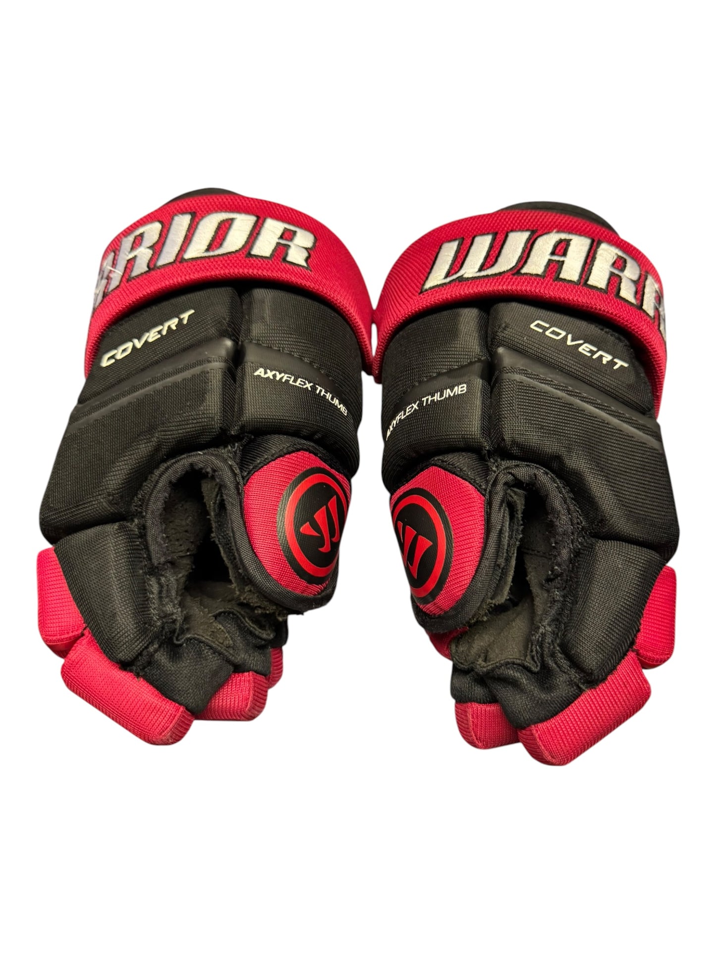 Warrior Covert QRE 30 Junior Ice Hockey Gloves – 11” – Black/Red – Used