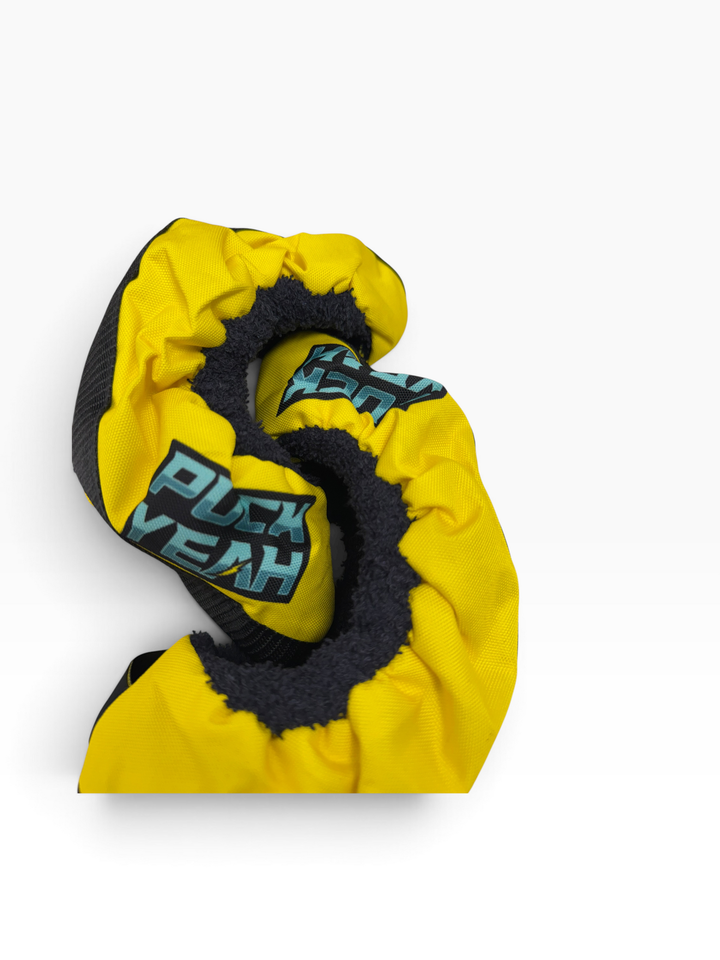 Puck Yeah Ice Hockey Fabric Skate Guards – Yellow – Junior & Senior
