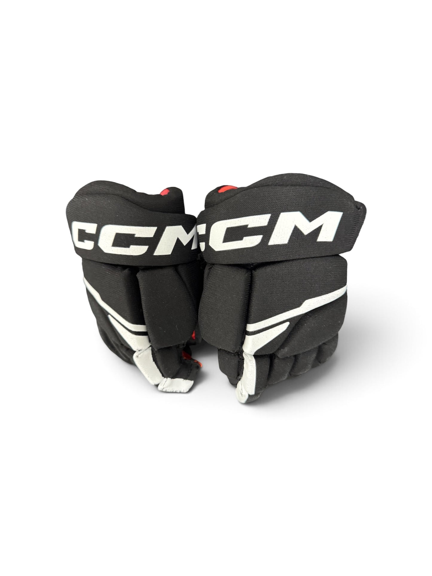 CCM NEXT Youth Ice Hockey Gloves 9” Black/Red Used