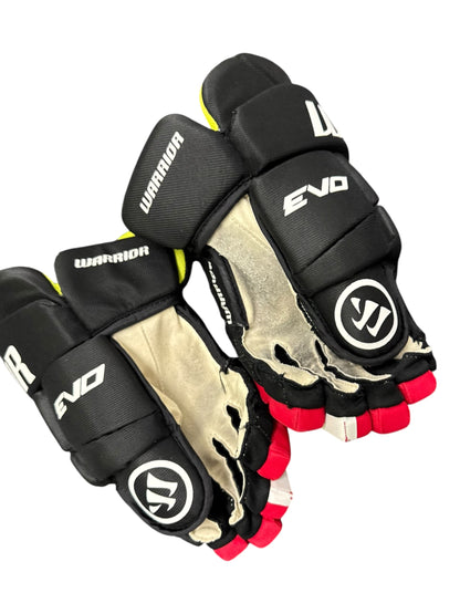 Warrior Alpha Evo Junior Ice Hockey Gloves – Black, 12”