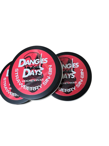 Dangles for Days Strawberry Sin-Bin Ice Hockey Wax