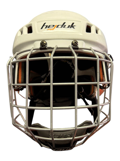 Hejduk Senior Ice Hockey Helmet M/L Silver Cage