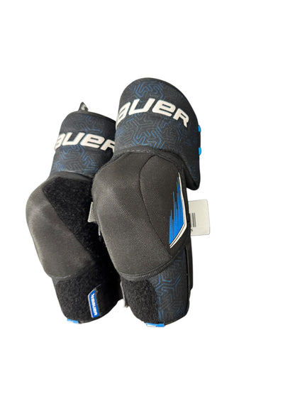 Bauer X S24 Intermediate Ice Hockey Elbow Pads – Medium – Black/Blue – Used