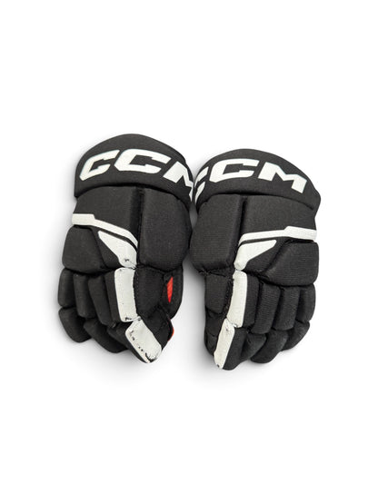 CCM NEXT Youth Ice Hockey Gloves 9” Black/Red Used