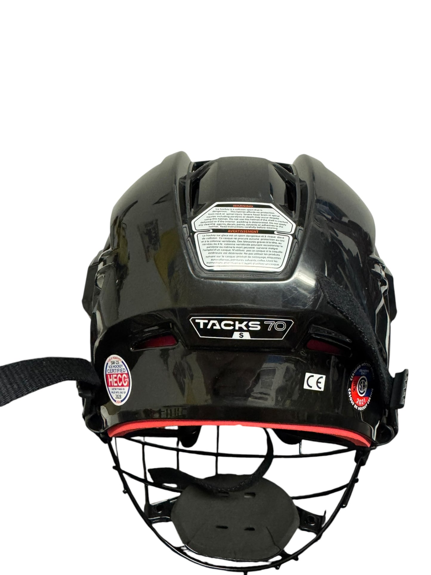 CCM Tacks 70 Ice Hockey Helmet – Small – Black