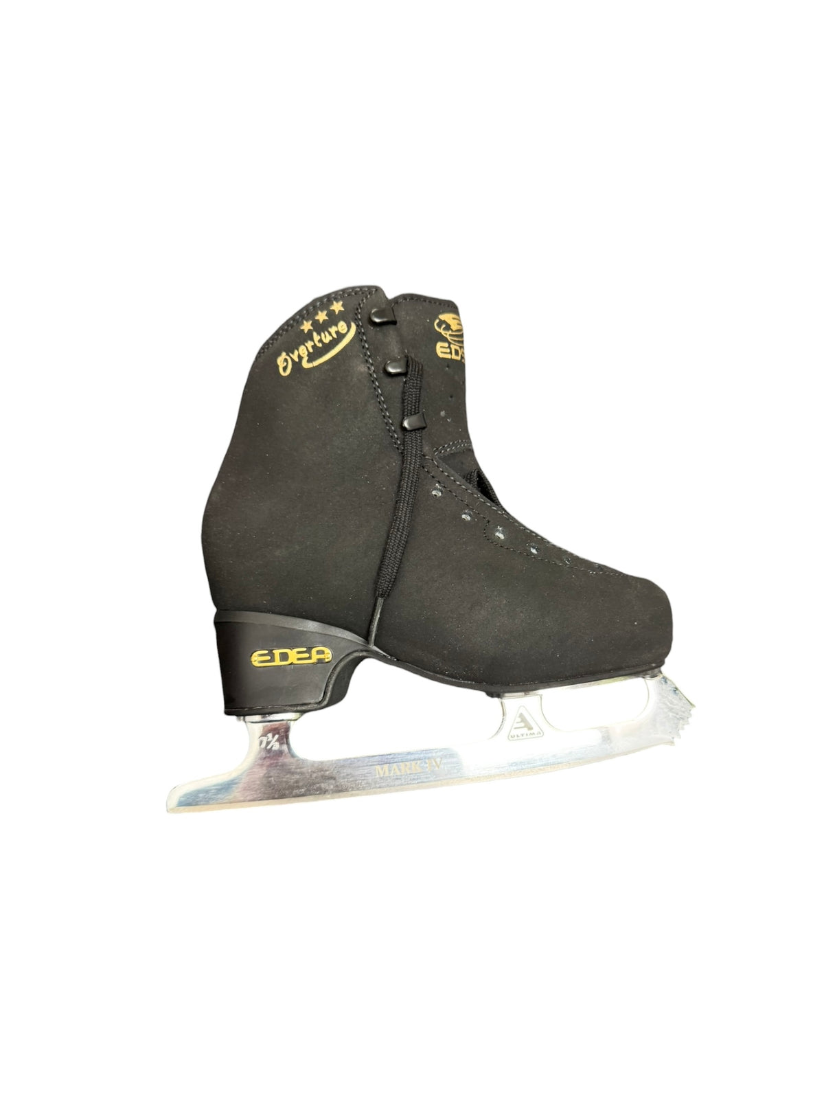 Edea Overture Youth Figure Skates Black Size 12 (200)